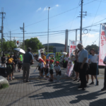 朝のあいさつ運動「田原地域はひとつ」