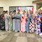 留学生たちと盆踊り