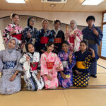 留学生が盆踊りに挑戦！